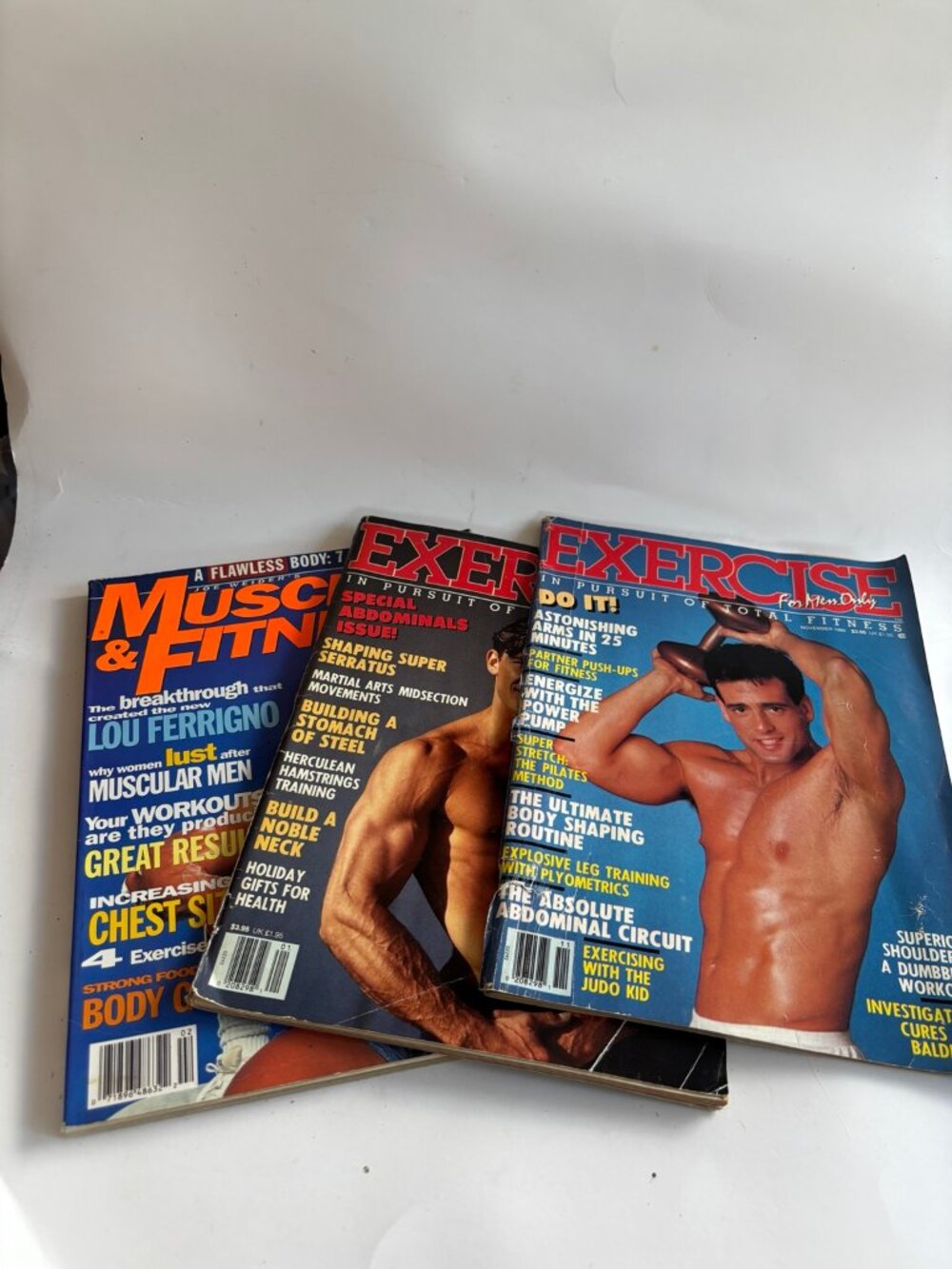 Vintage Fitness Magazine Lot 3 Muscle & Fitness Exercise for Men 1990s